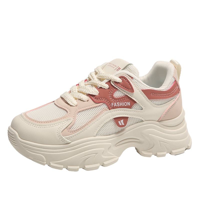 SHANDIAN - Zapatillas Plataforma Mujer Amarillo