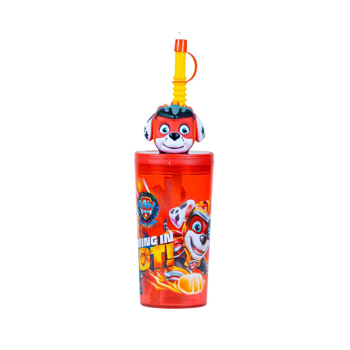 SCOOL - Vaso tumbler con caña - Paw Patrol Marshal