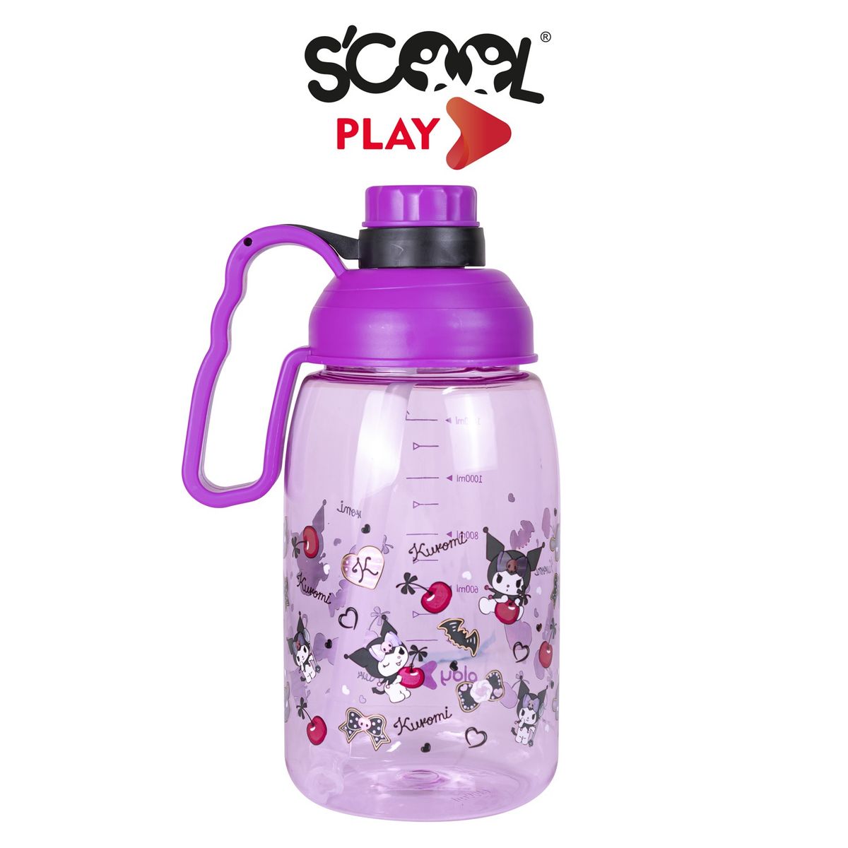 SCOOL - Botella Play Pc 14L con caña extraíble - Kuromi