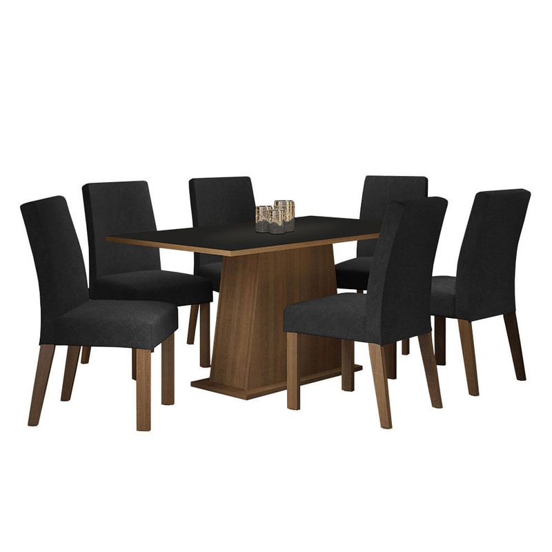 MADESA - Juego de Comedor Luciana con 6 Sillas Oxford