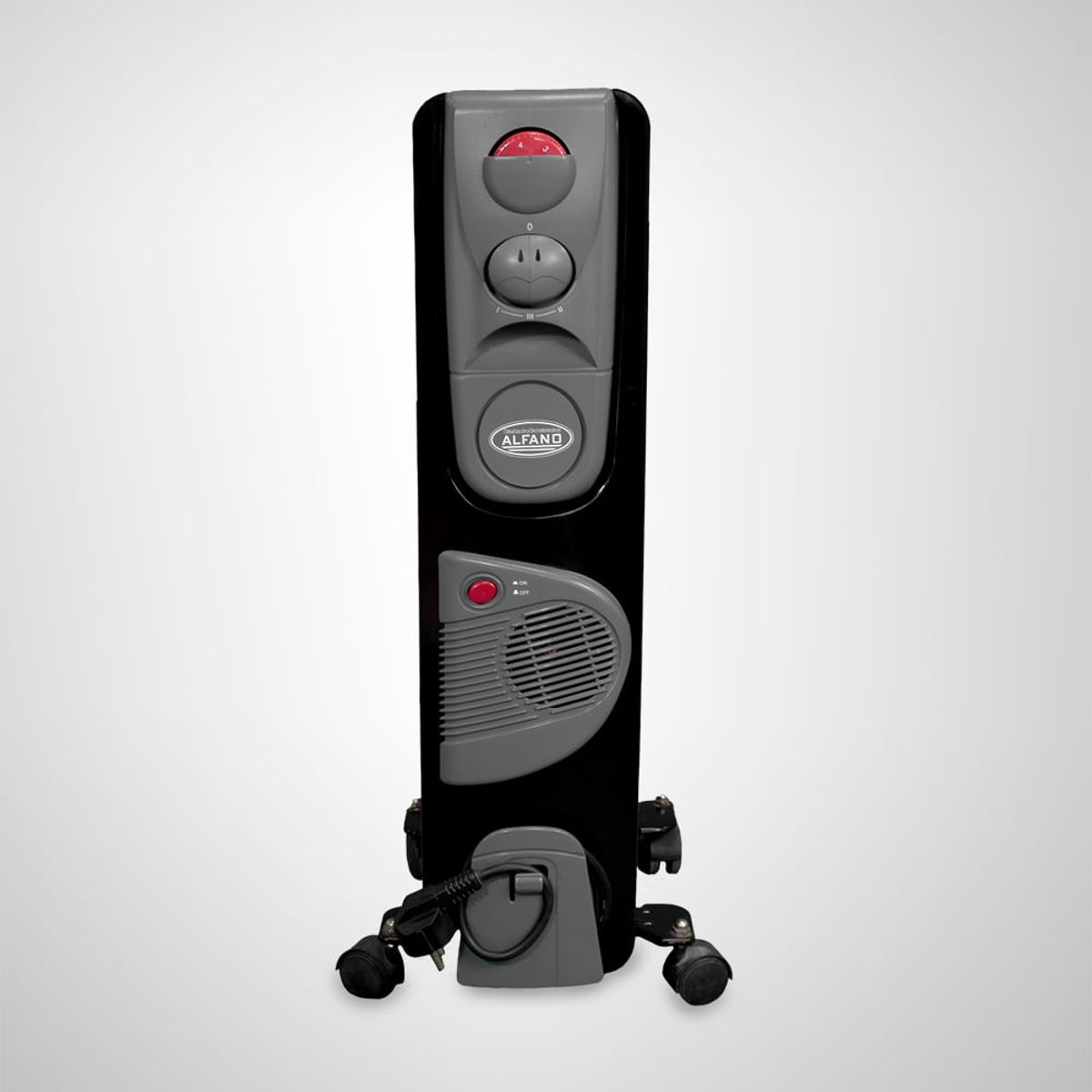 ALFANO - Estufa de Aceite Eléctrica 7 Celdas hasta 15 m² Potencia 1500W Turbo RJ7T