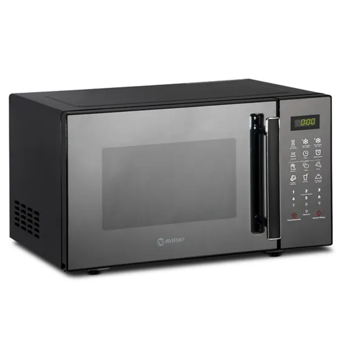 MIRAY - Horno Microondas Miray Negro Espejado Capacidad 25 Litros HMM-25N.