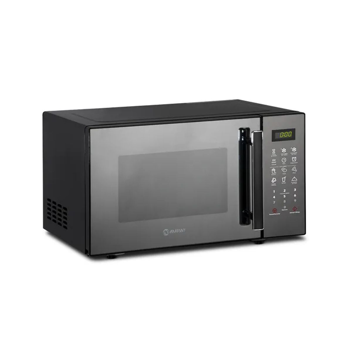 MIRAY - Horno Microondas Miray Negro Espejado Capacidad 25 Litros HMM-25N.