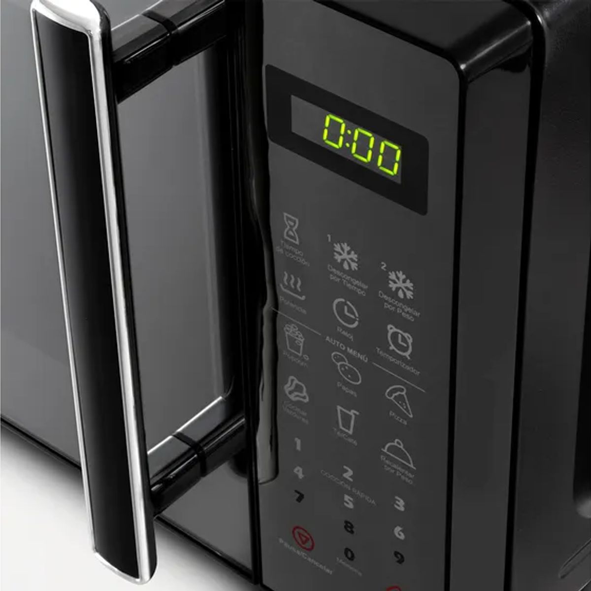 MIRAY - Horno Microondas Miray Negro Espejado Capacidad 25 Litros HMM-25N.