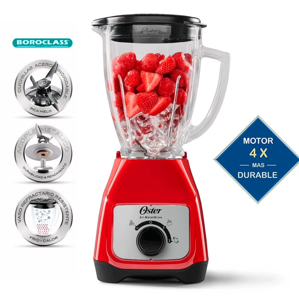 OSTER - Licuadora 15L Control de Perilla BLSTKAGRRD