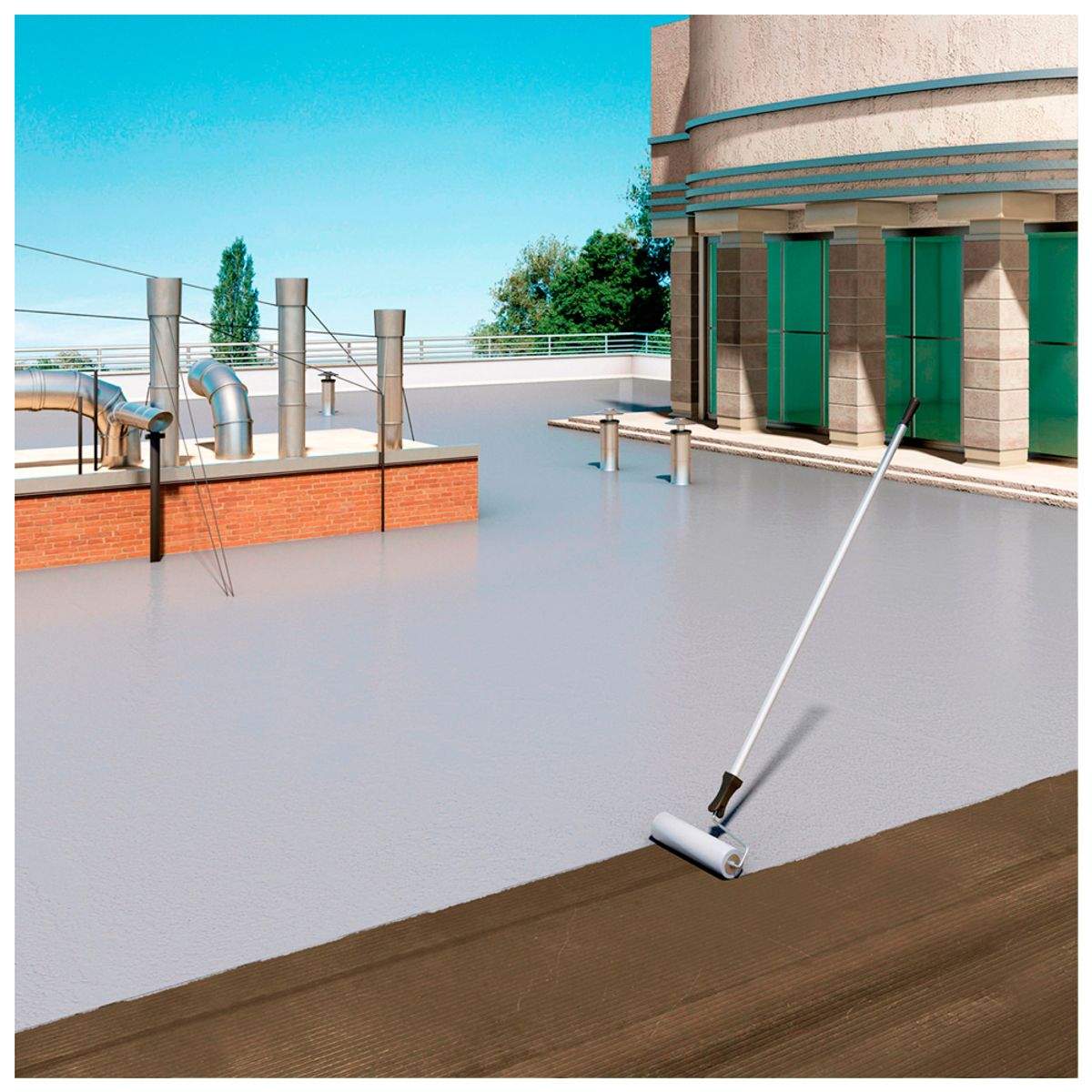 SIKA - Pack 2 Und de Impermeabilizante Sikafill Techo-5 Fibra Gris x 4L