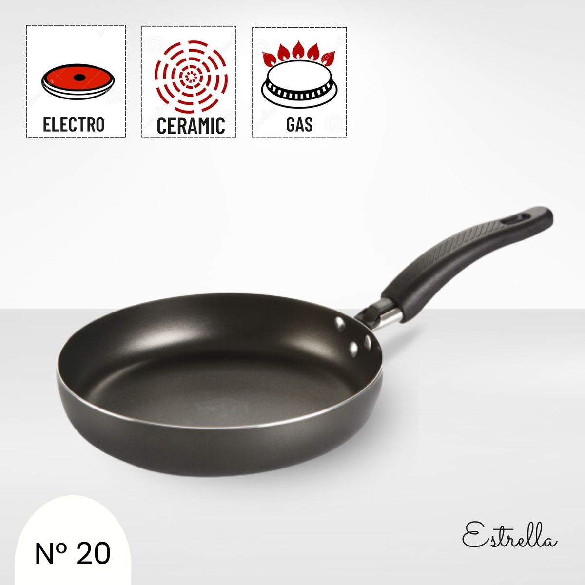RECORD - Sartén Antiadherente Estrella 20 cm Record