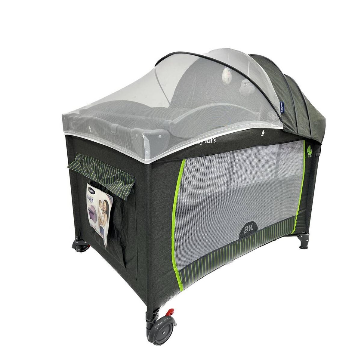 BABY KITS - Cuna Corral para Bebé Baby Kits Roma Gris