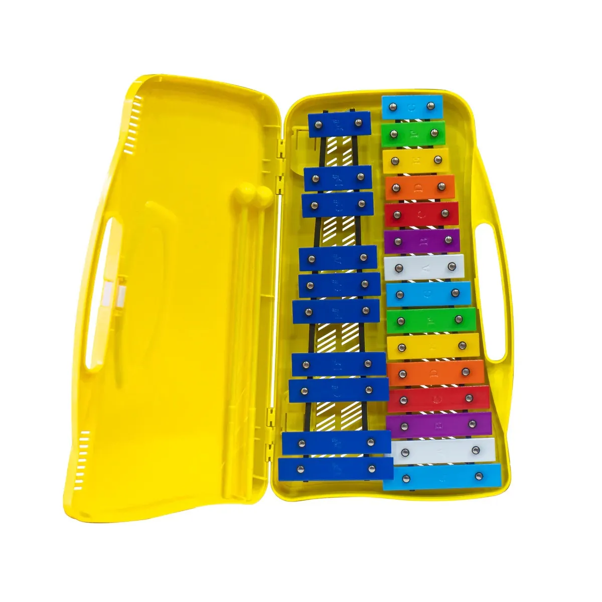 GENERICO - Xilófono Cromático de 25 Notas Color Amarillo