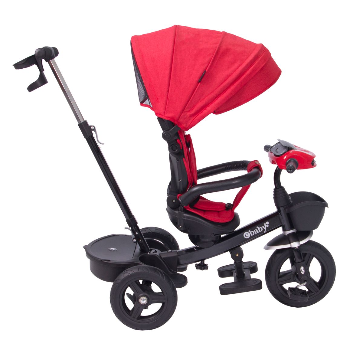 EBABY - TRICICLO ARIA RECLINABLE CON ASIENTO GIRATORIO ROJO- EBABY