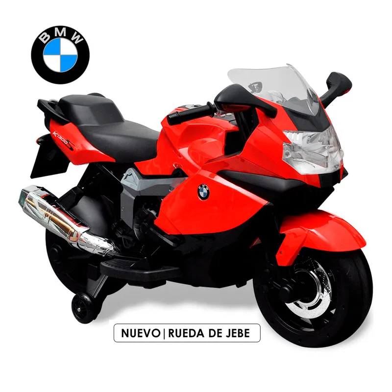 GETHEX - Moto BMW 12V K1300S Licenciado Rueda de Jebe Rojo