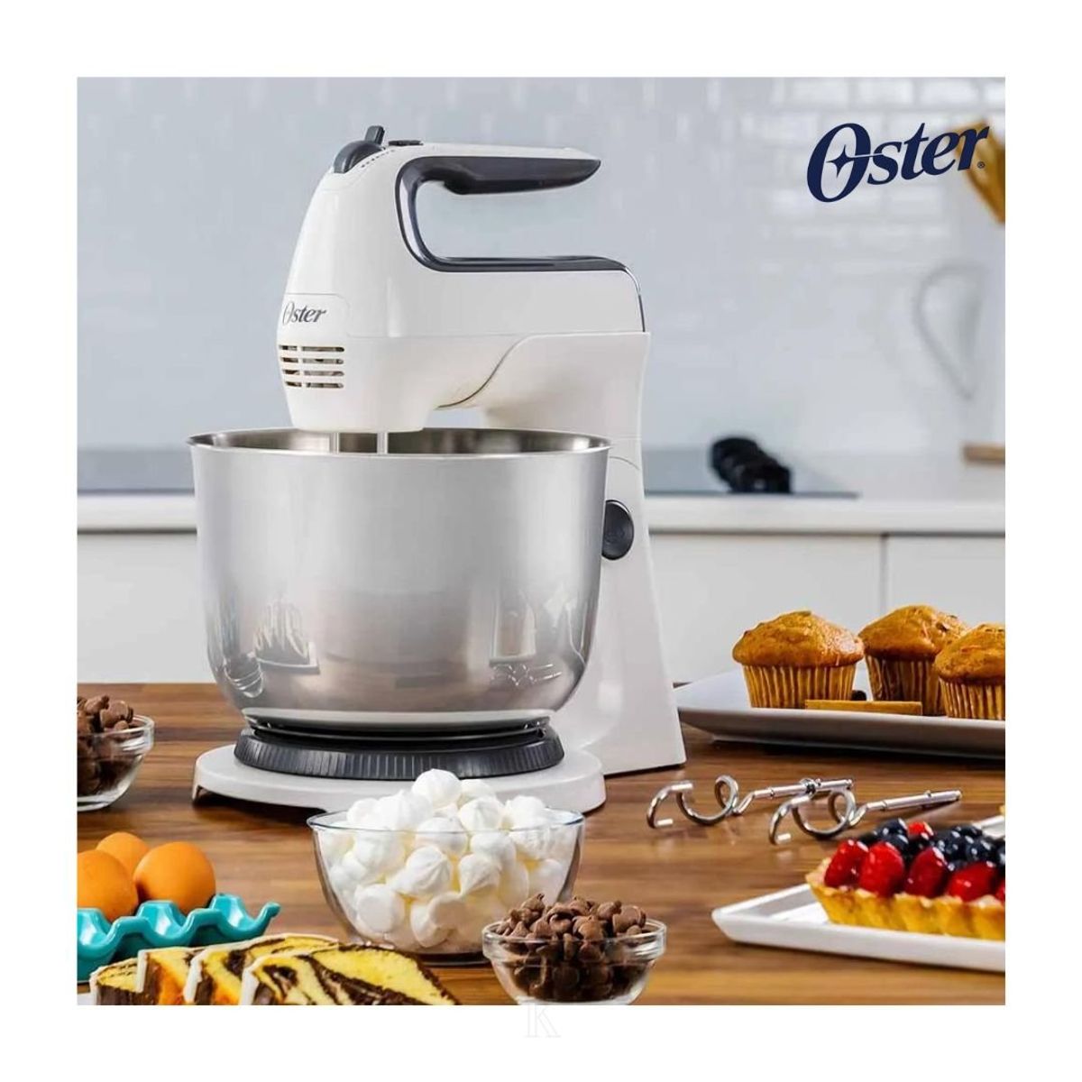 OSTER - Batidora de Mano y Pedestal 3.7 Lts Oster