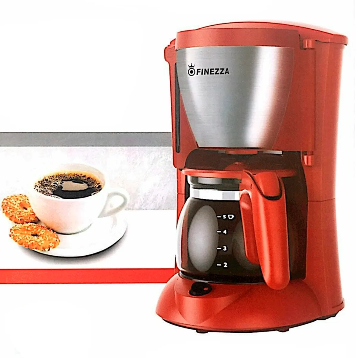 FINEZZA - Cafetera Electrica 4-6 Tazas CK-674F