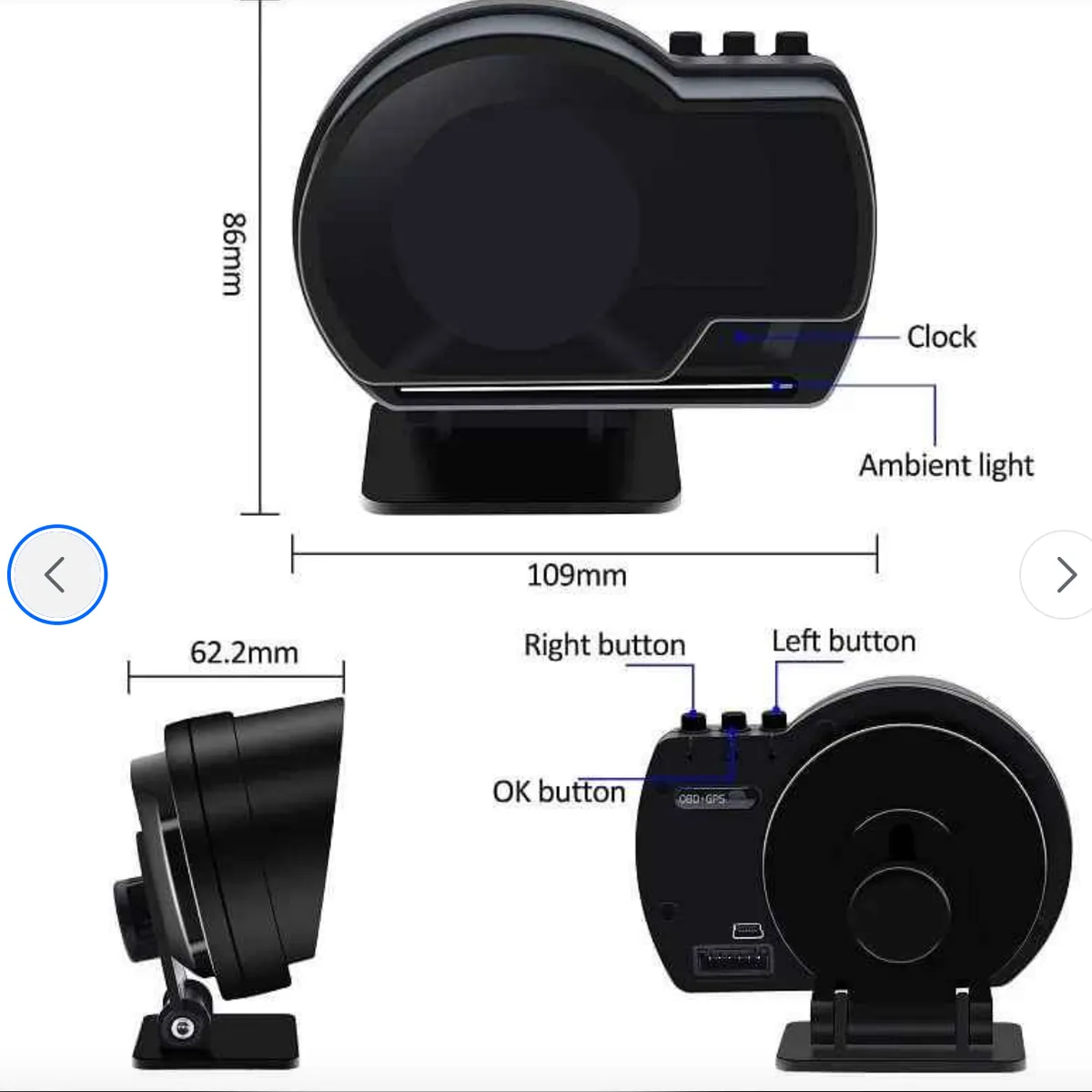 GENERICO - Velocímetro tacómetro digital + gps