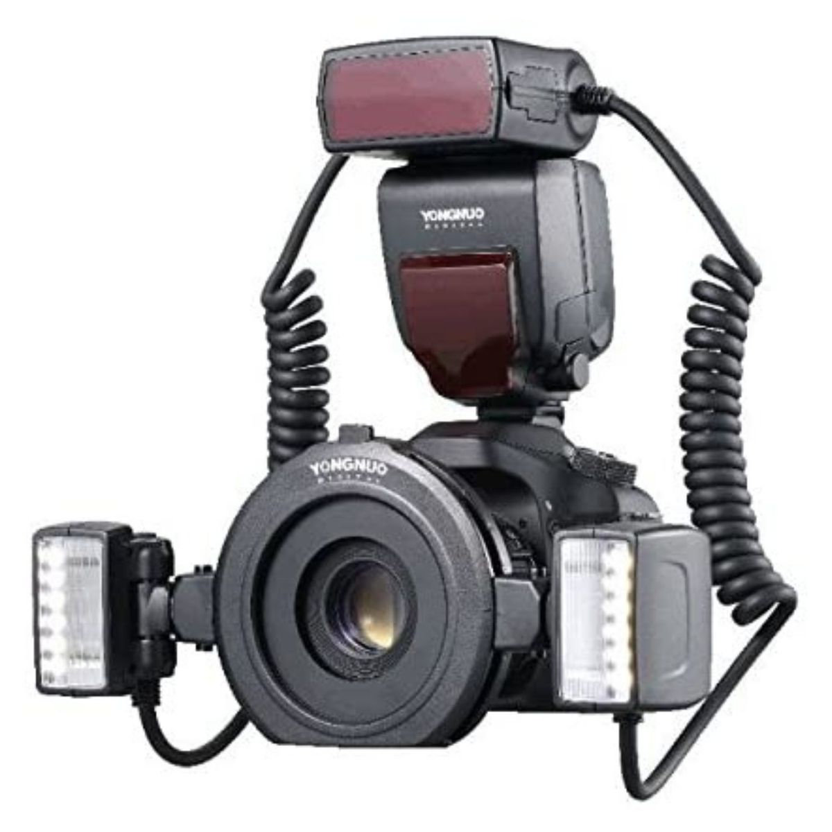 YONGNUO - Twin Flash Macro Yongnuo YN24EX E-TTL y Kit Pilas Recargables Duracell