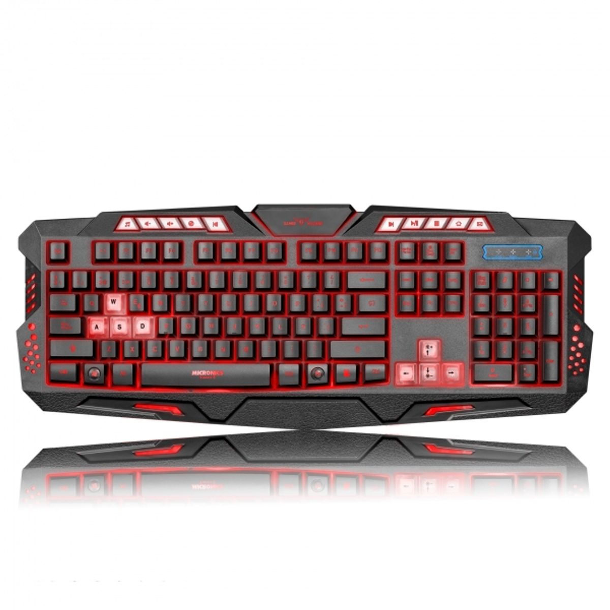 MICRONICS - TECLADO GAMER MICRONICS K701T LED USB LUMIERE
