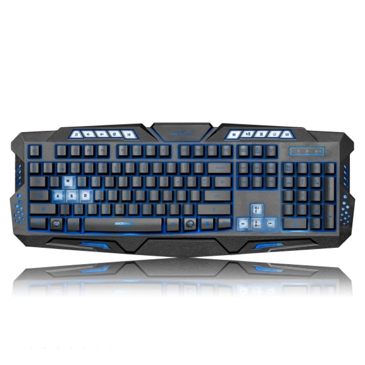 MICRONICS - TECLADO GAMER MICRONICS K701T LED USB LUMIERE