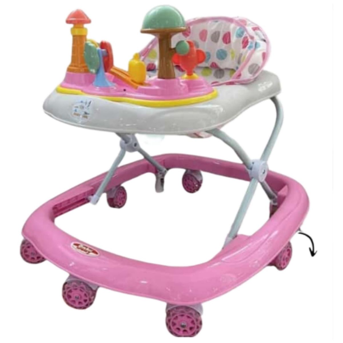 BABY HAPPY - Andador Musical con Tablero Musical HONGUITO ROSADO