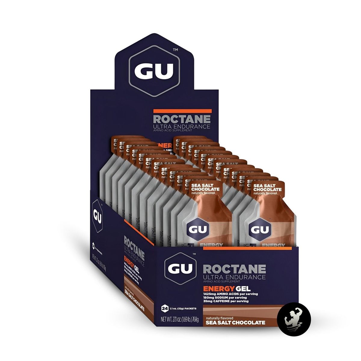 GENERICO - GU Gel energizante Roctane caja x 24 unidades - Sea Salt Chocolate