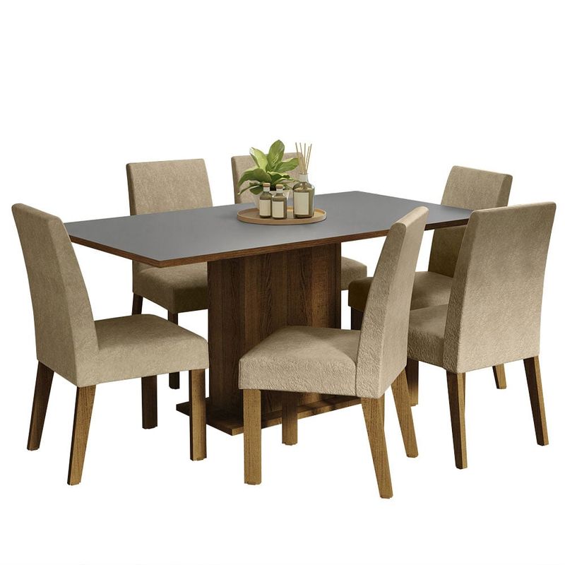 MADESA - Juego de Comedor Renata con 6 Sillas