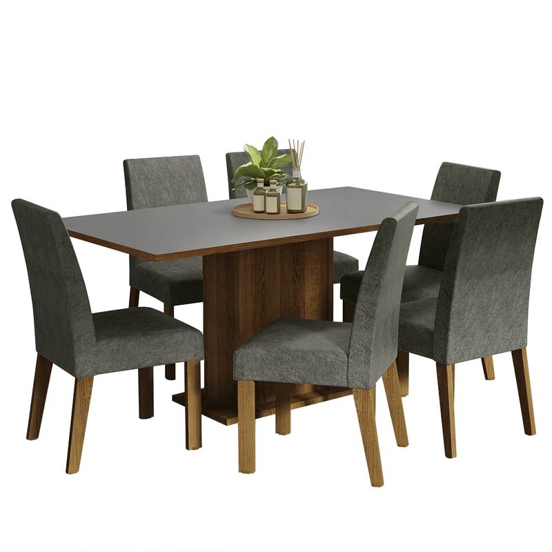 MADESA - Juego de Comedor Renata con 6 Sillas