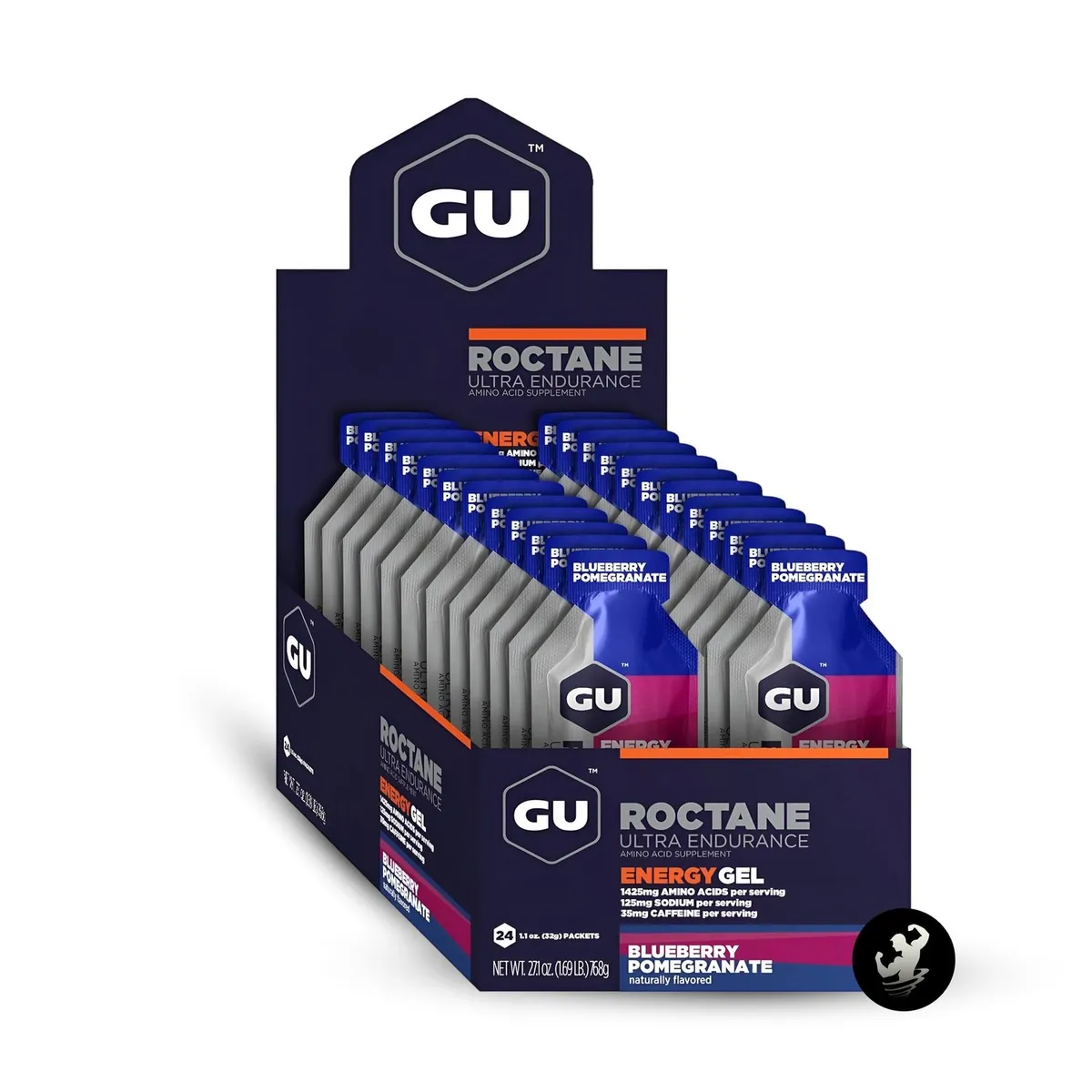 GU - GU Gel energizante Roctane caja x 24 unidades - Blueberry Pomegranate