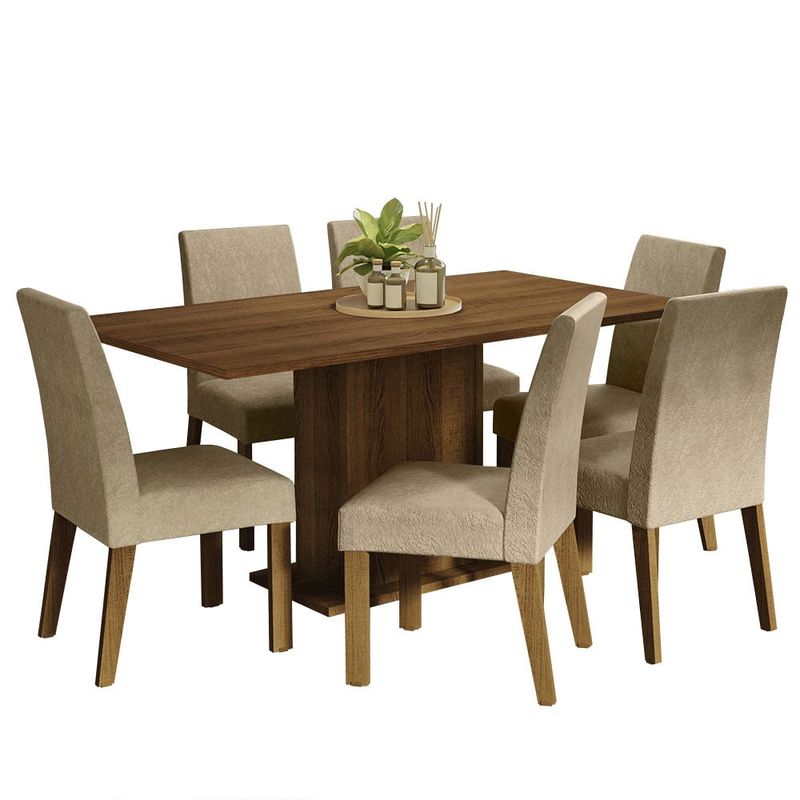 MADESA - Juego de Comedor Renata con 6 Sillas