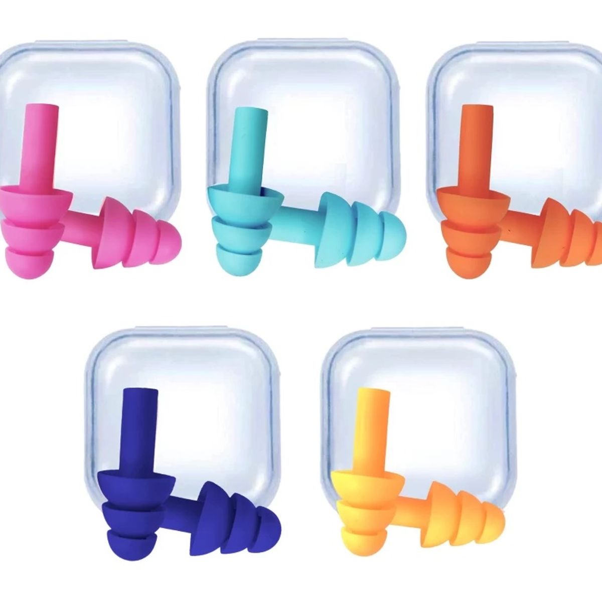 OEM - Tapon de oidos Pack 4 unid - Anti Ruidos Duerme Mejor - De silicona