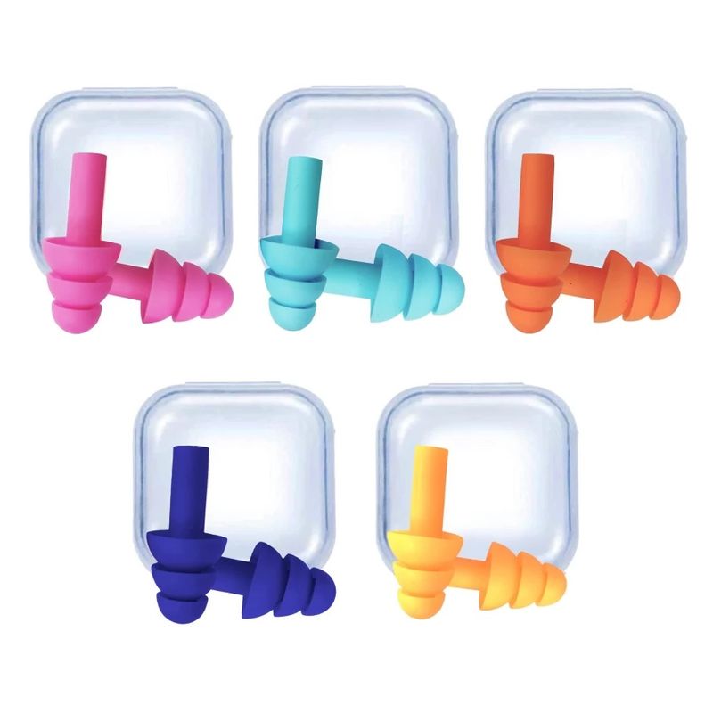 OEM - Tapon de oidos Pack 4 unid - Anti Ruidos Duerme Mejor - De silicona