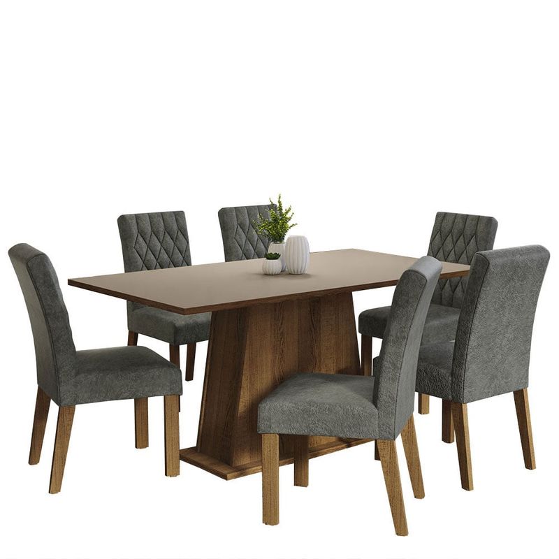 MADESA - Juego de Comedor Britney con 6 Sillas