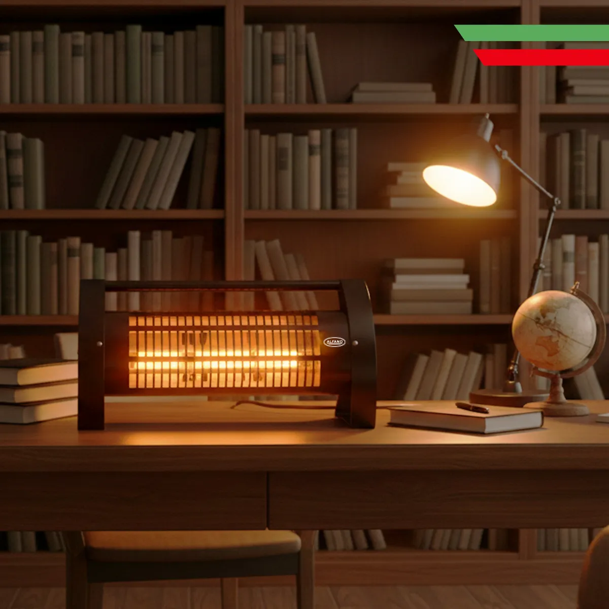 ALFANO - Estufa de Cuarzo12 ALFANO  Mesa y Piso 1200W