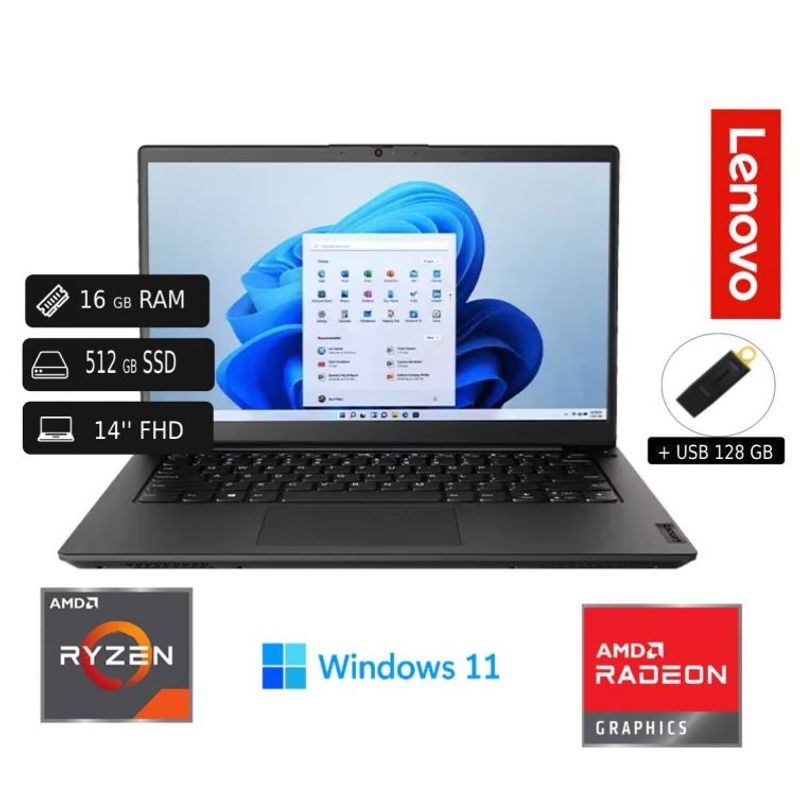 LENOVO - Lenovo V15 G4 AMD RYZEN 8GB RAM 1TB SSD 1TB HDD EXT 15,6
