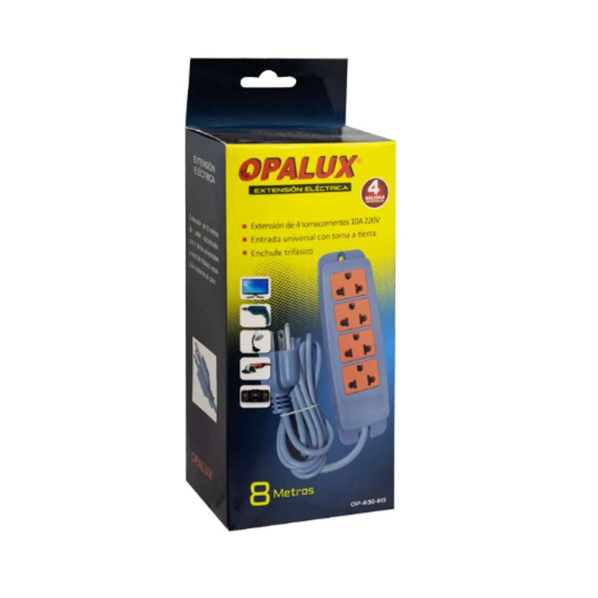 OPALUX - Extensión Universal Vulcanizada 8M OP-930-8G OPALUX