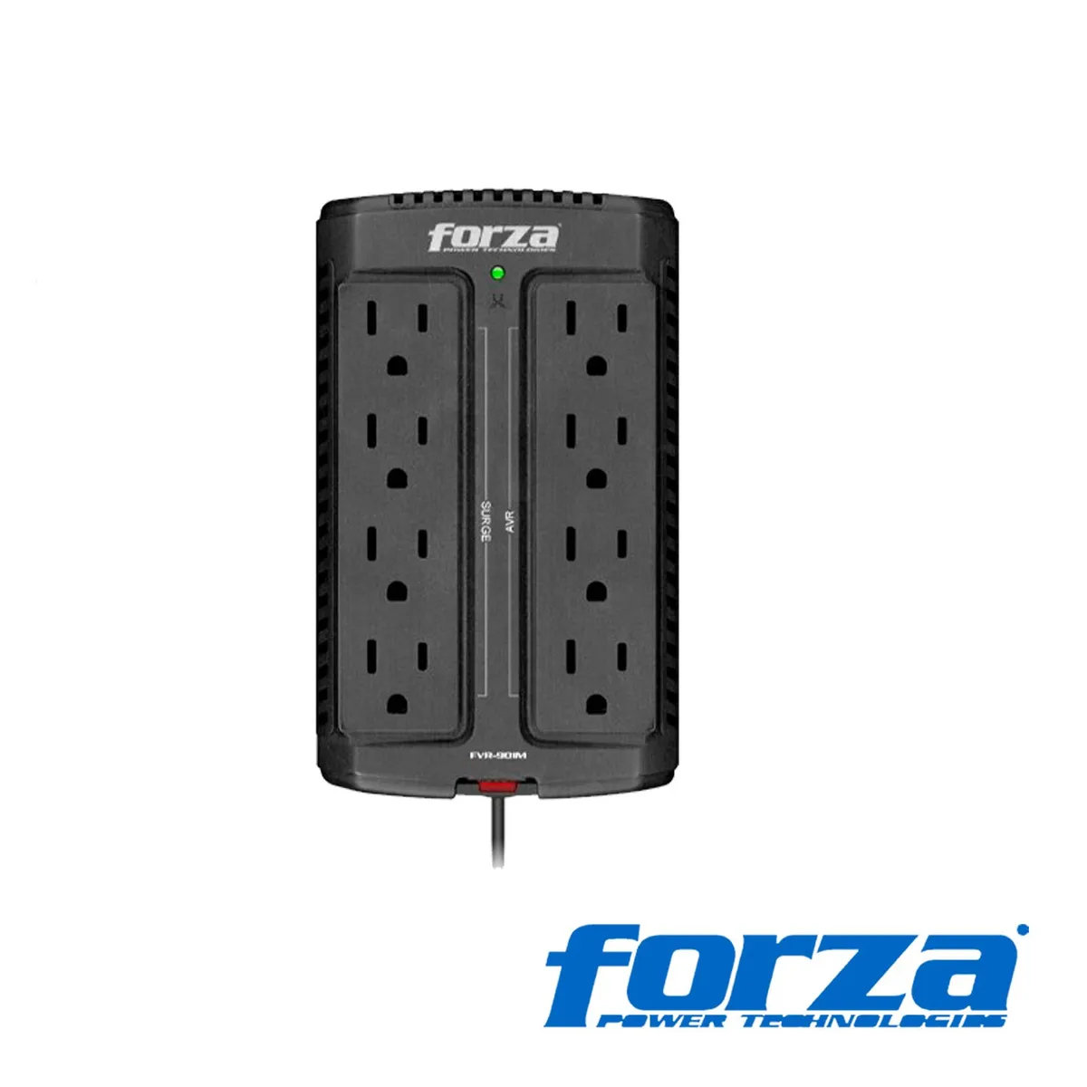 FORZA - Estabilizador de voltaje FORZA FVR-902 08 tomas 900VA/450W