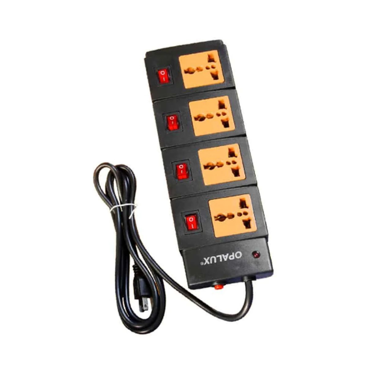 OPALUX - Supresor de Picos 4 Salidas Switch Individual 14-560BK OPALUX