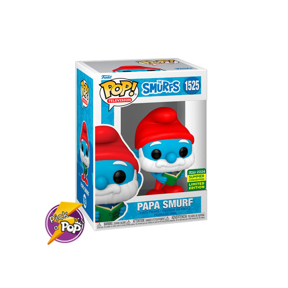 FUNKO - PAPA PITUFO SMURF WITH MAGIC BOOK