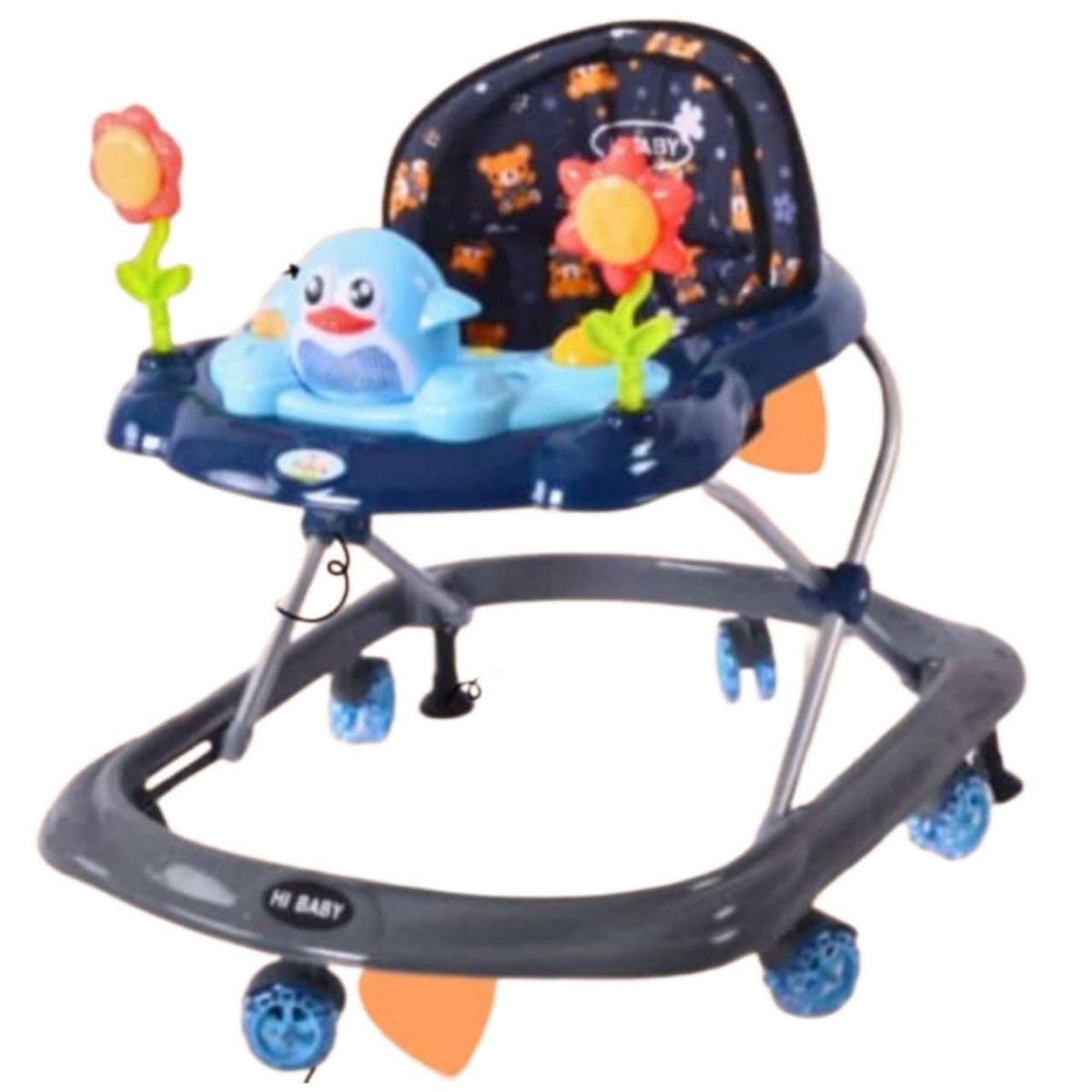 BABY HAPPY - Andador Para Bebé Musical Pingüino AZUL