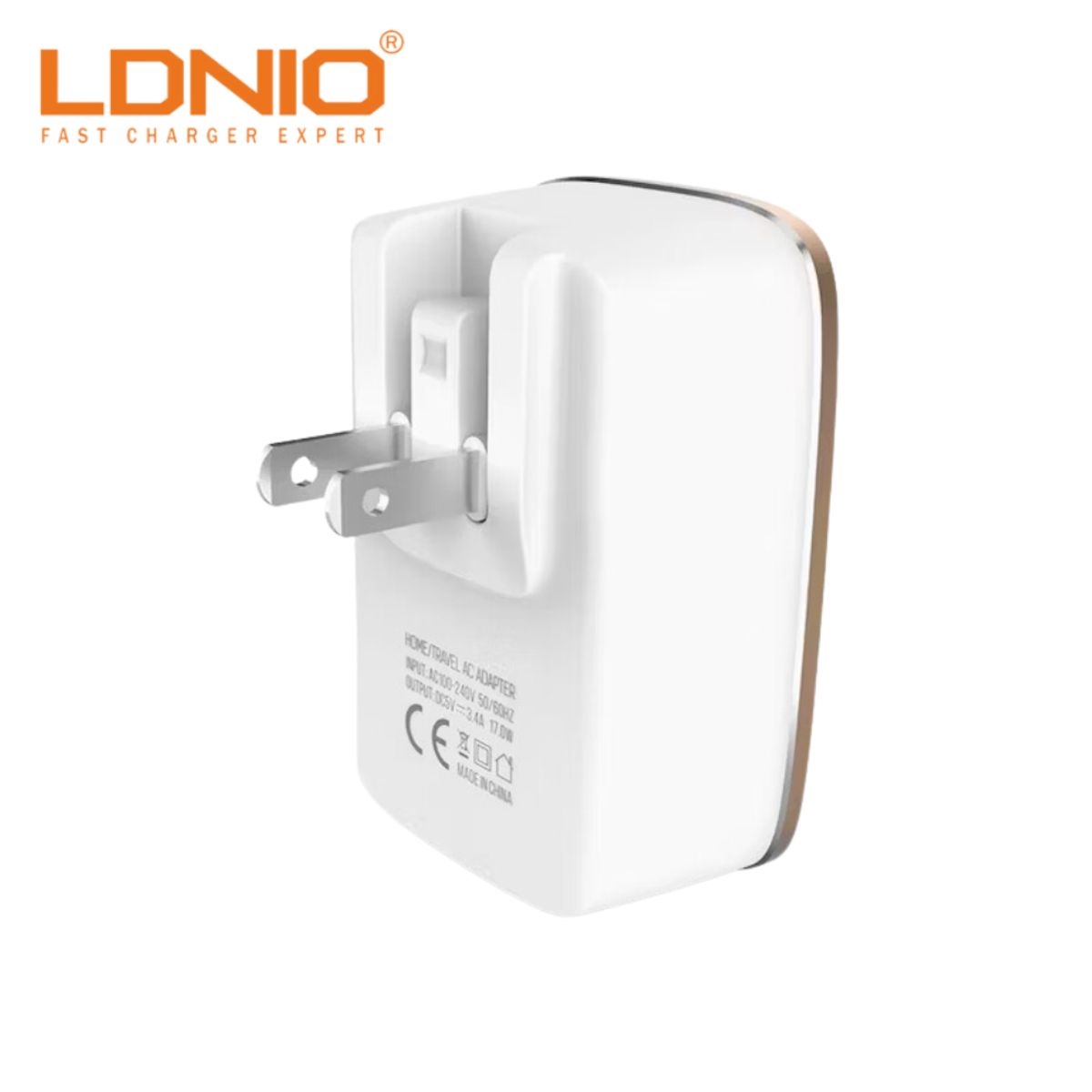 LDNIO - Cargador de Pared LDNIO A1204Q Carga Rápida 18W QC 3.0 Tipo C