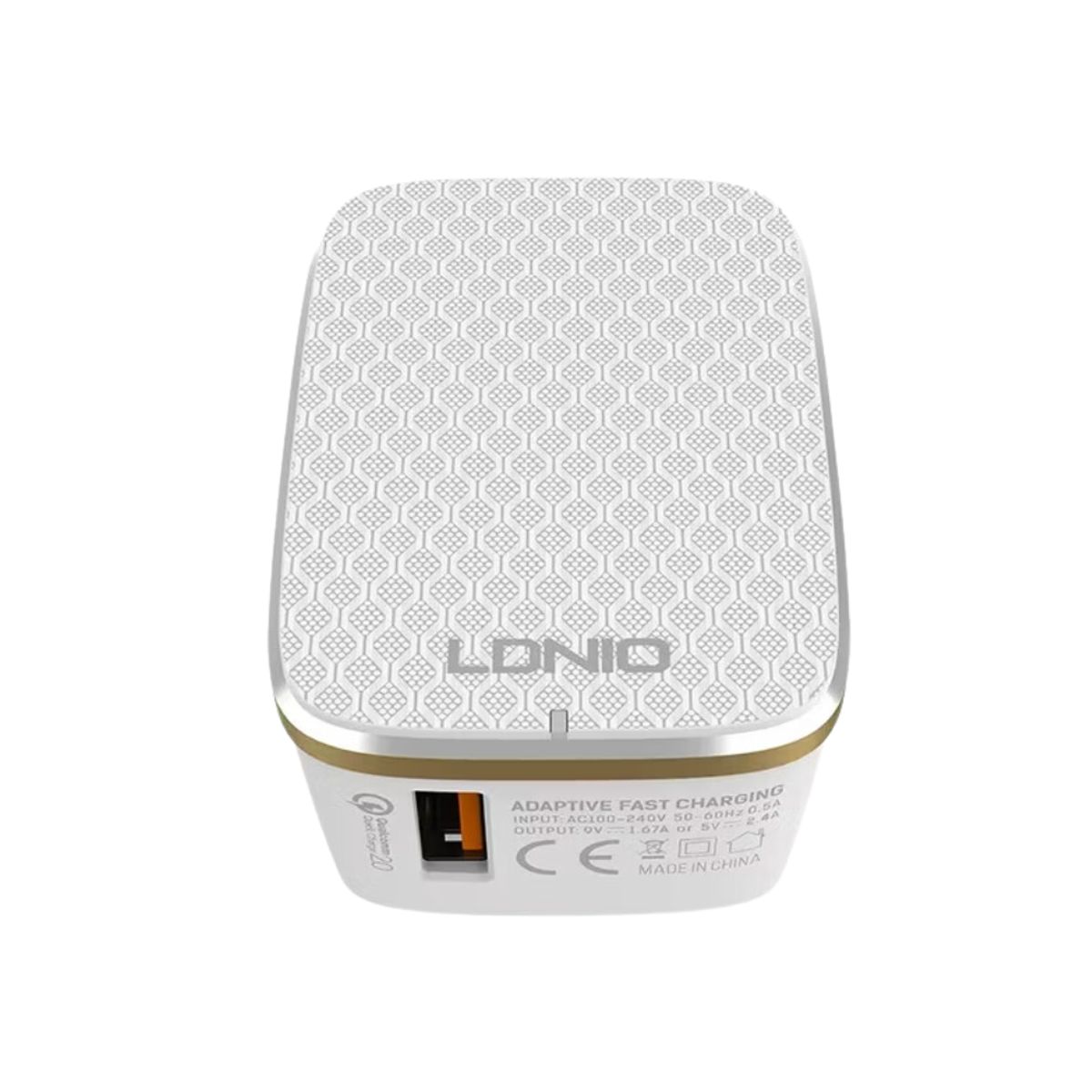 LDNIO - Cargador de Pared LDNIO A1204Q Carga Rápida 18W QC 3.0 Tipo C