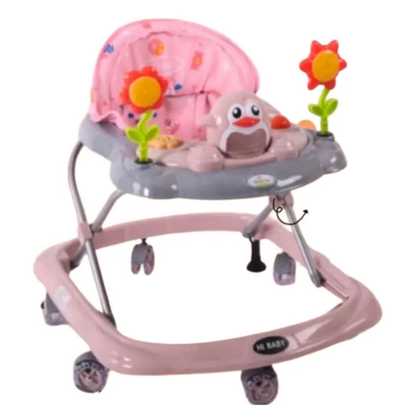 BABY HAPPY - Andador Para Bebé Musical Pingüino ROSADO