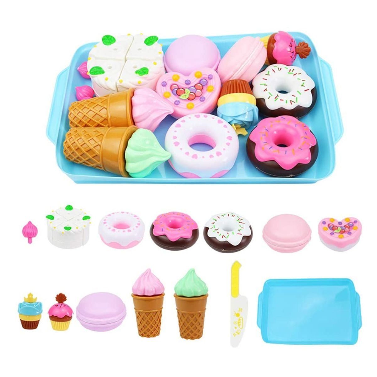 GENERICO - JUGUETE DE ALIMENTOS DULCES Y POSTRES PARA NIÑOS DIDACTICO