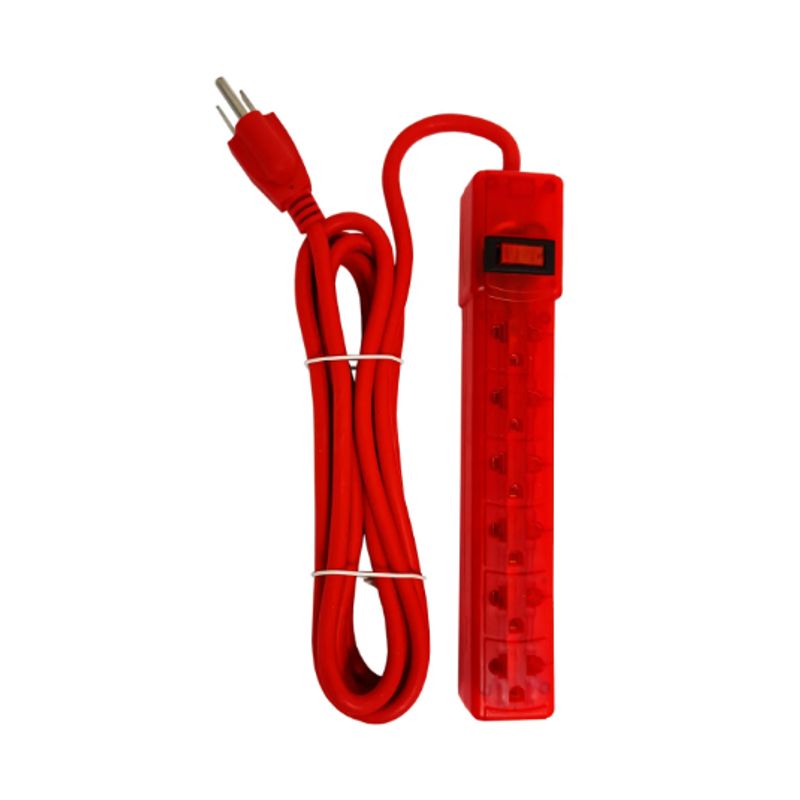 SONCA - Supresor de Picos de 6 Tomas 3Mts Rojo SS-100R3 SONCA