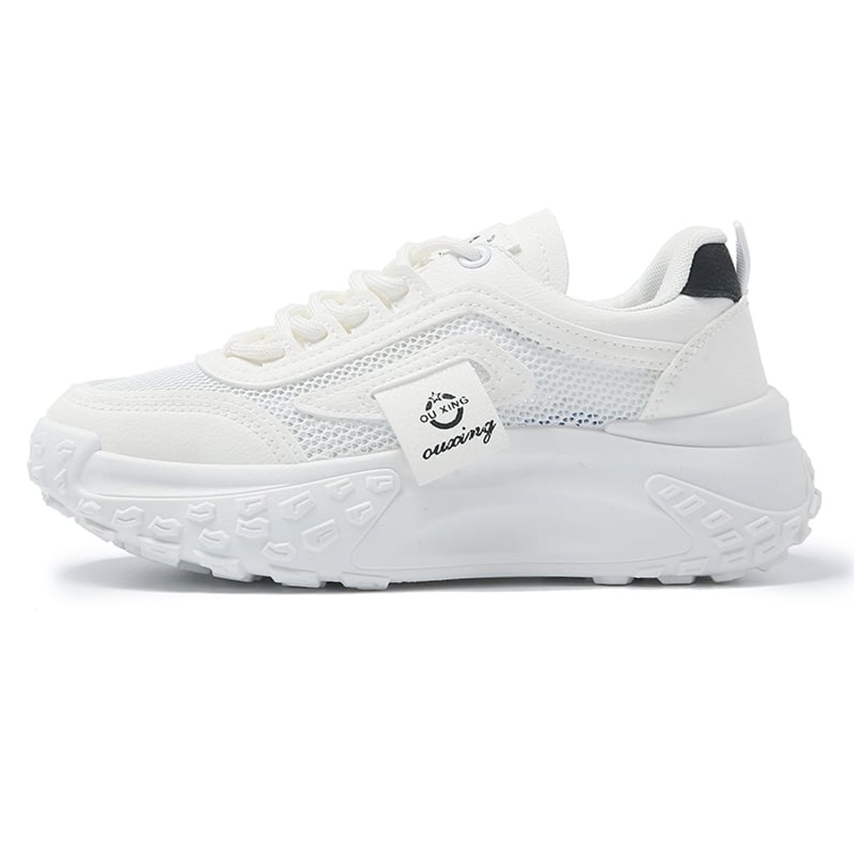 SHANDIAN - Zapatillas Plataforma Mujer Negro