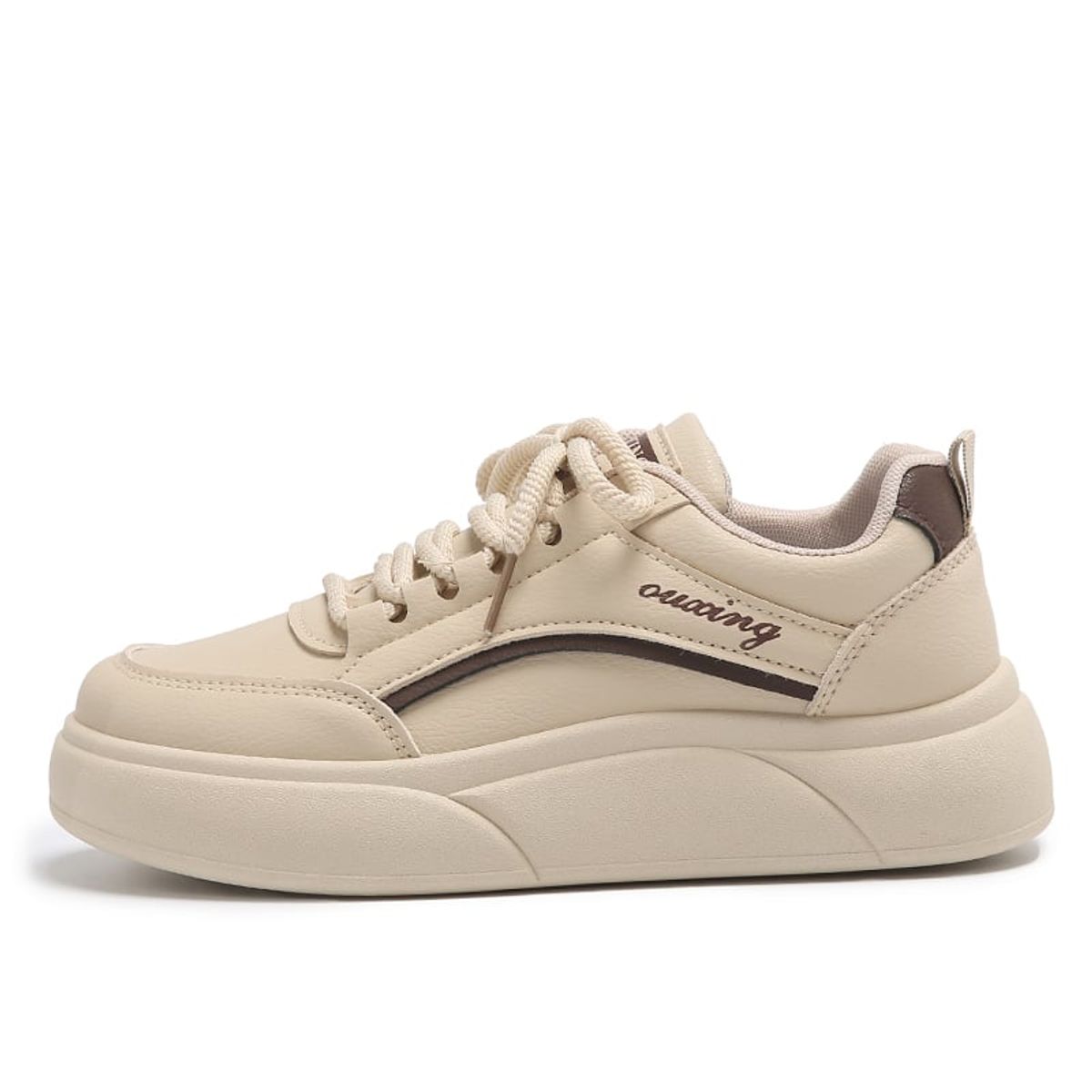 SHANDIAN - Zapatillas Plataforma Mujer Amarillo