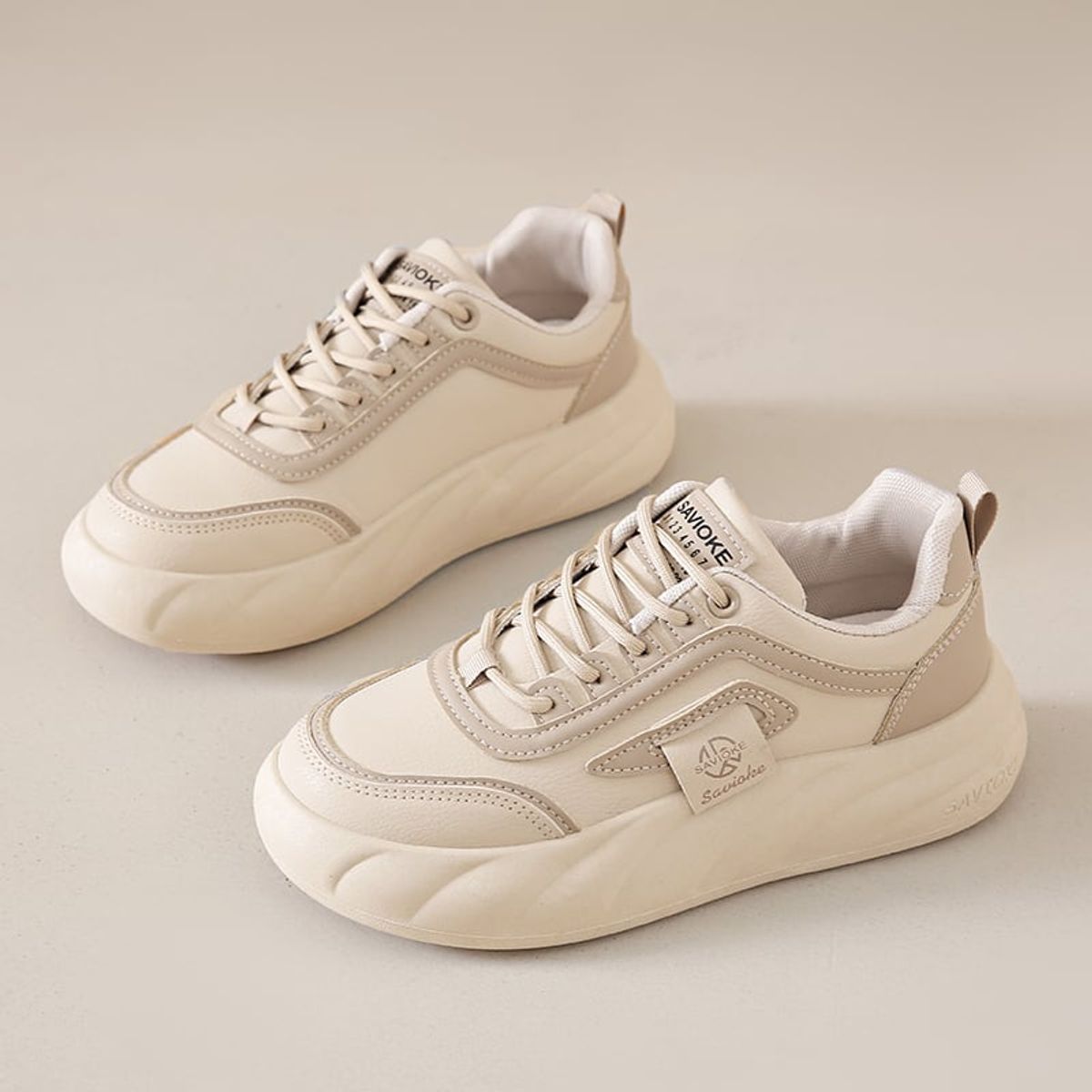 SHANDIAN - Zapatillas Plataforma Mujer Amarillo