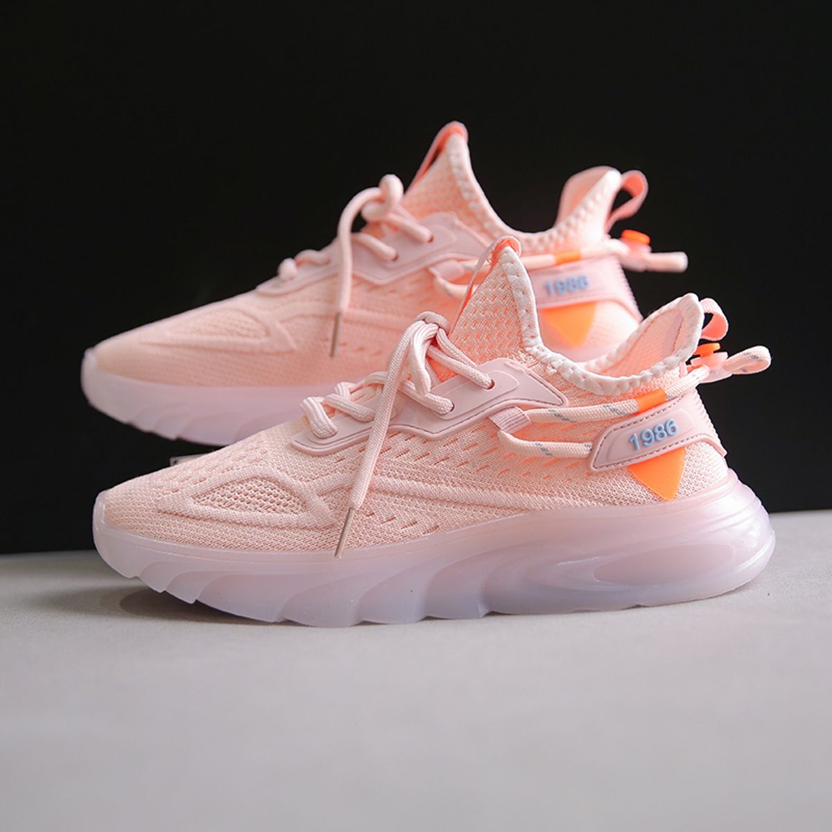 SHANDIAN - Zapatillas Plataforma Mujer Rosa