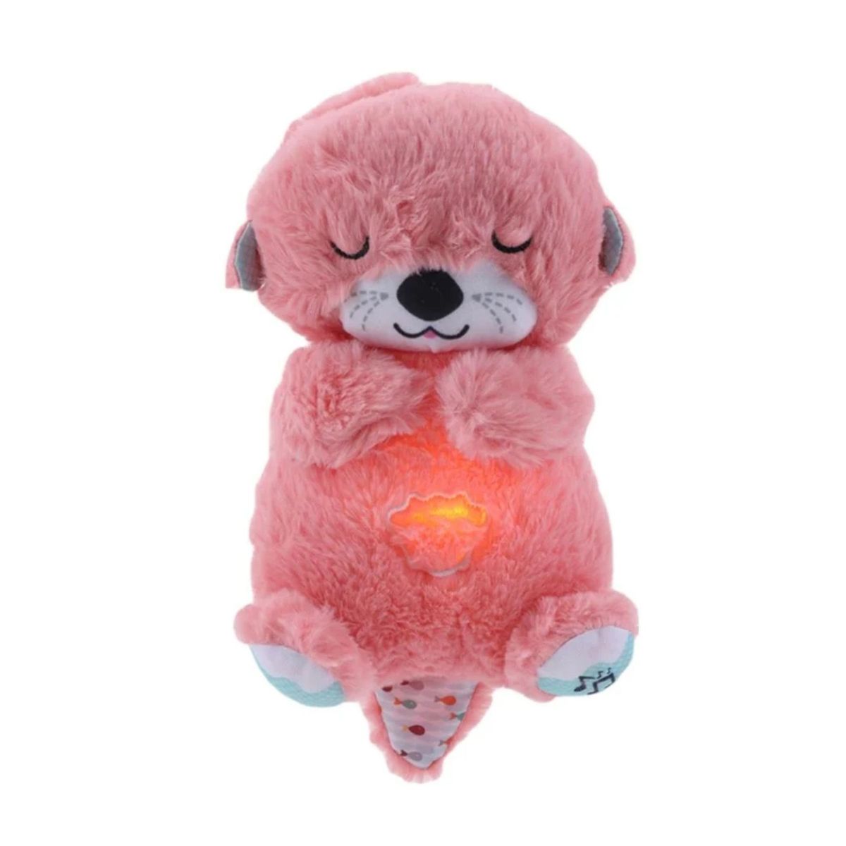 GENERICO - Peluche Para Bebé Nutria Rosa Musical Que Respira