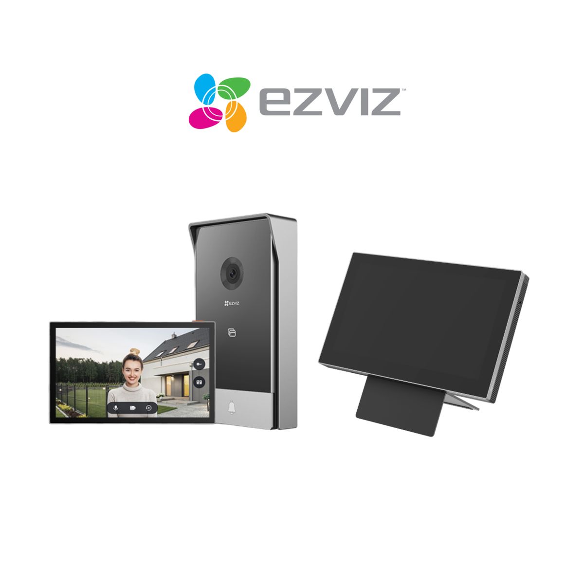 EZVIZ - Videoportero doméstico HP7 2K + Monitor Táctil Inteligente SD7- Ezviz