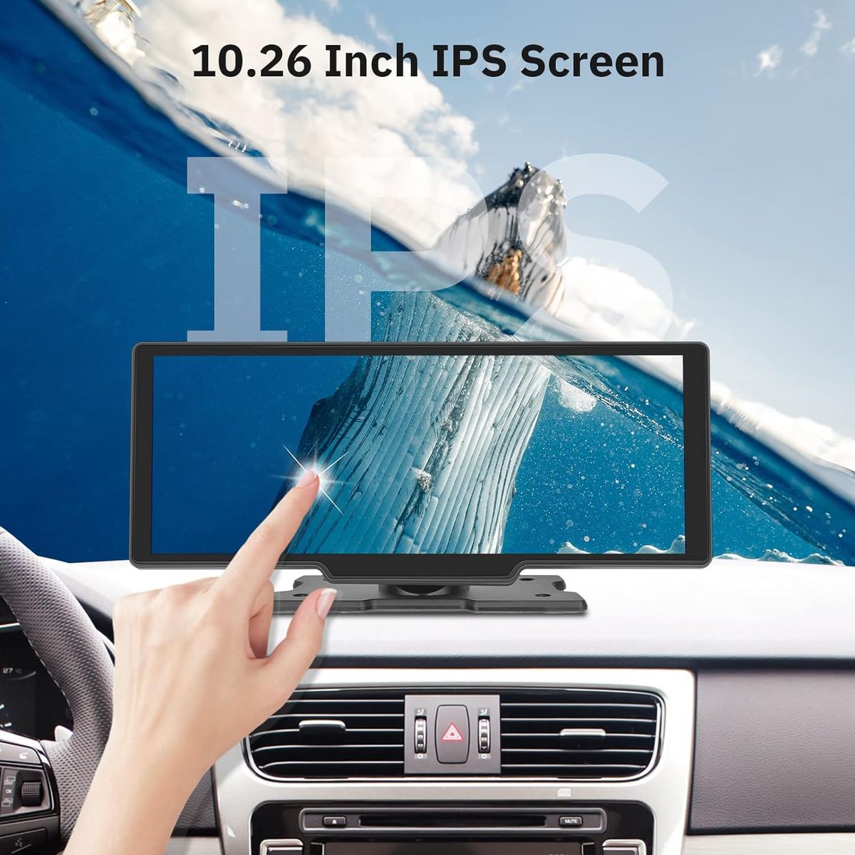 GENERICO - PANTALLA COMPATIBLE CON CARPLAY inalambrico Y ANDROID AUTO AUTORADIO