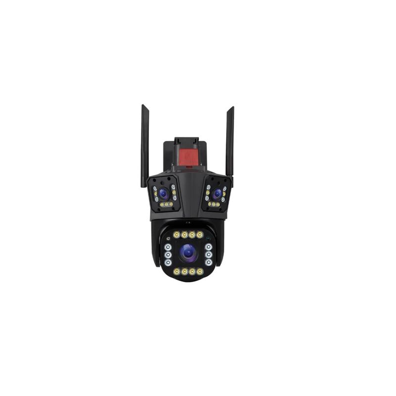 SEISA - Cámara De Seguridad IP con Triple Lente Intercomunicador WQ839
